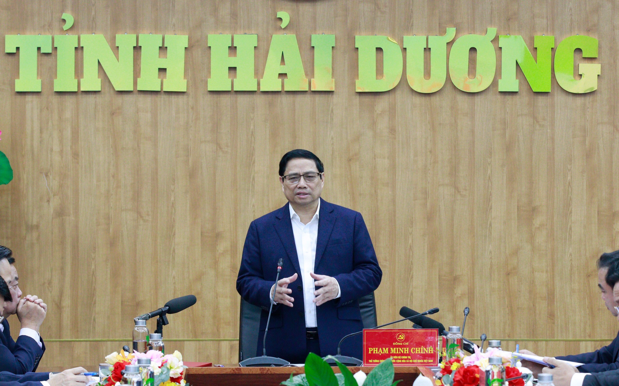 Thủ tướng Chính phủ Phạm Minh Chính làm việc với tỉnh Hải Dương